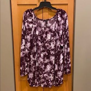 Daisy Fuentes Watercolor Tunic